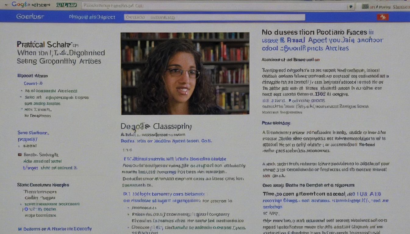 Use Google Scholar first when the topic is broad, cross-disciplinary, or hard to classify editorial visual